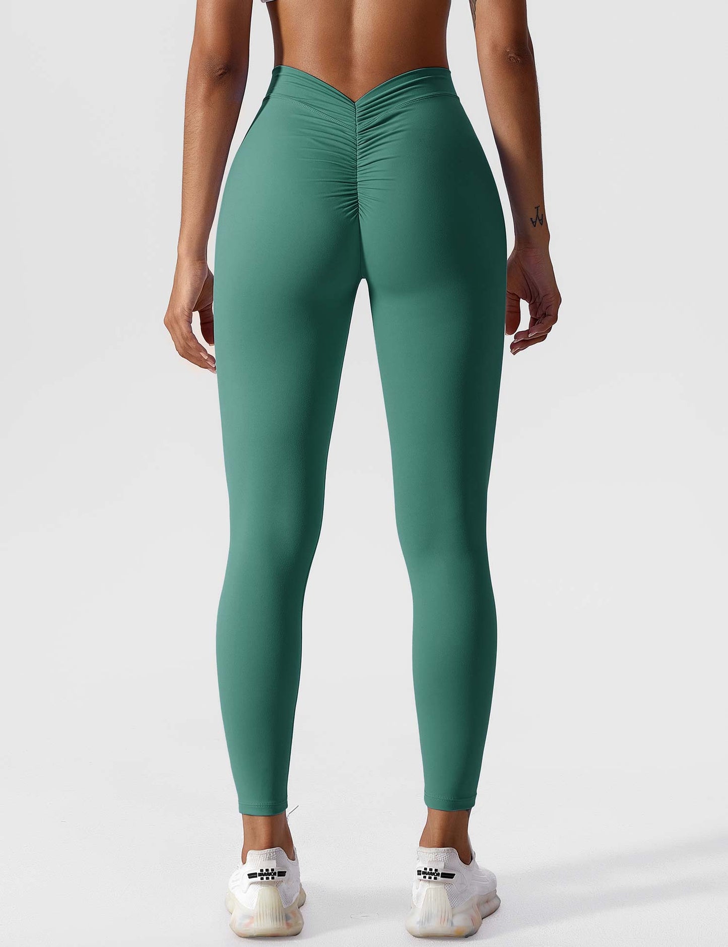 Tebeary V-back Ruched Leggings
