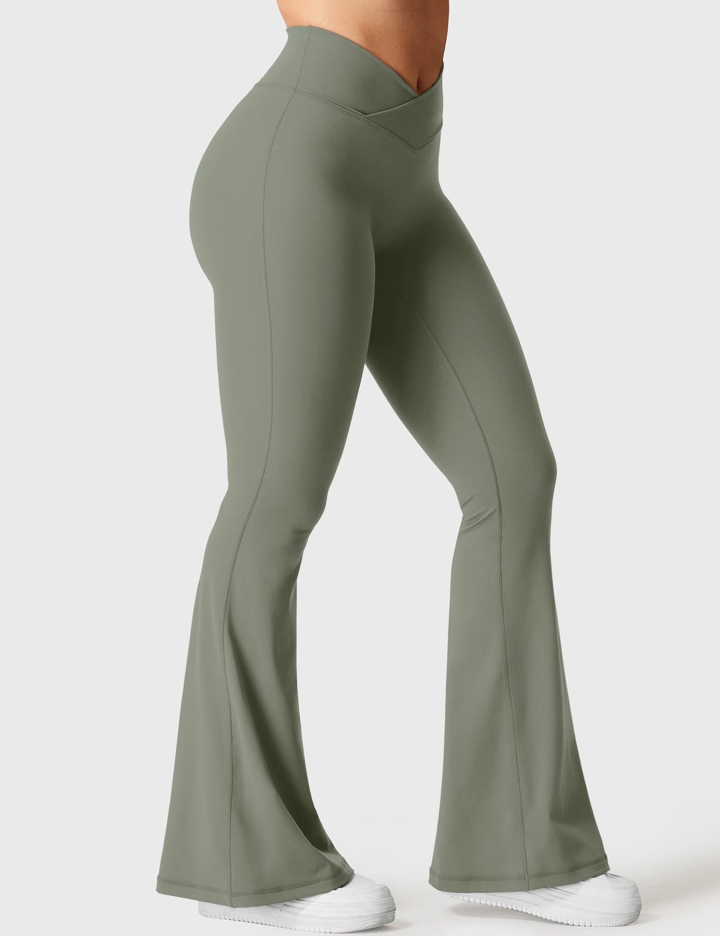 Tebeary V-waistband Caci Flare Leggings
