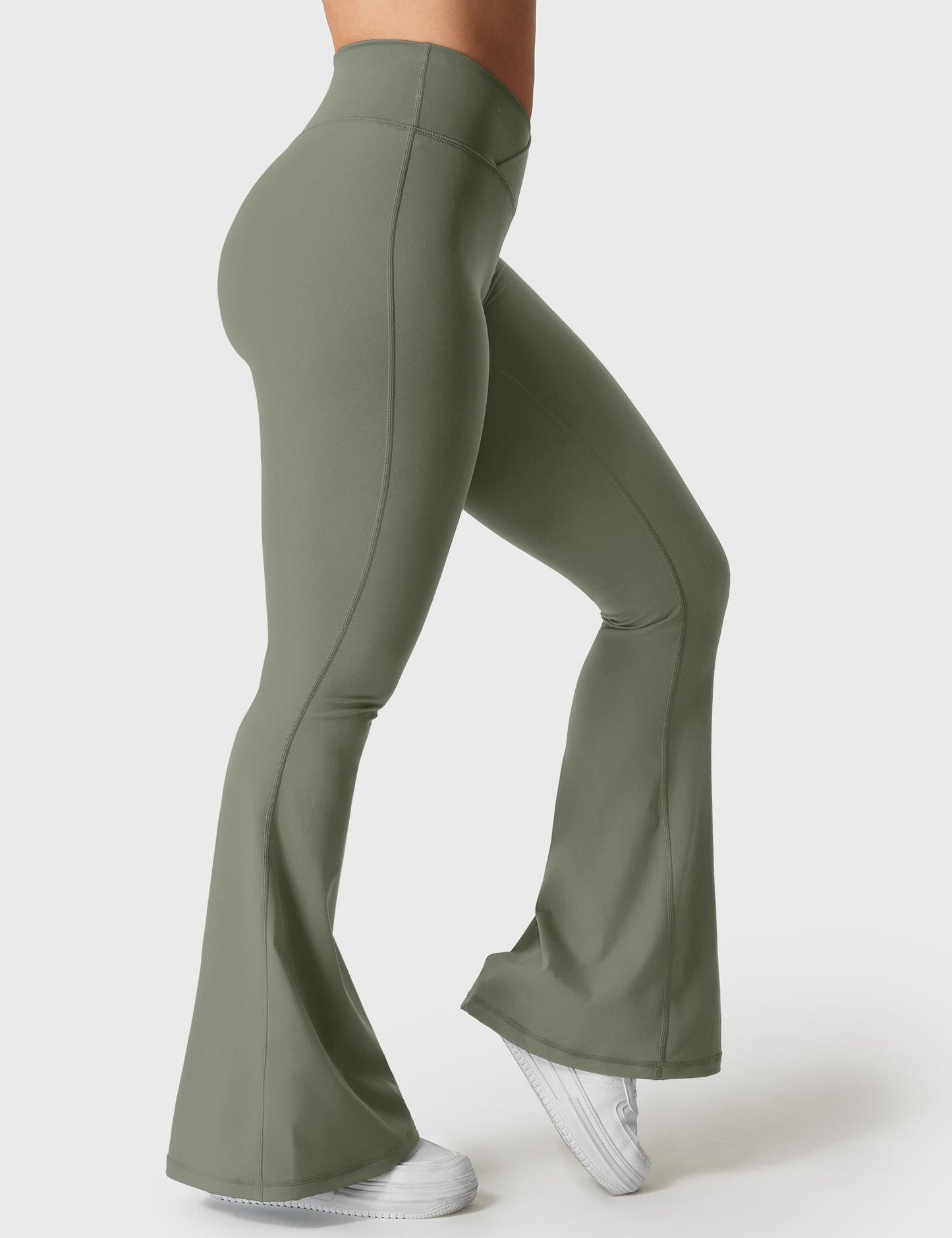Tebeary V-waistband Caci Flare Leggings