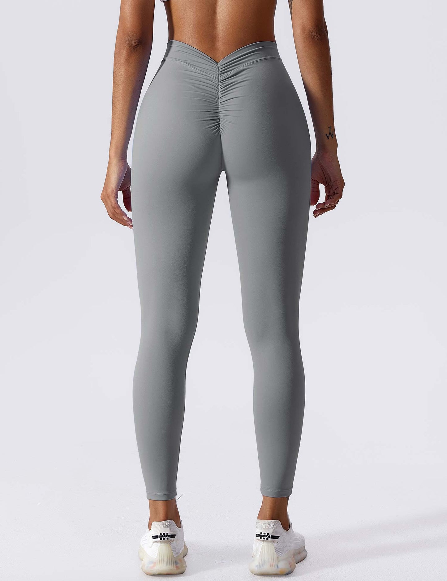 Tebeary V-back Ruched Leggings