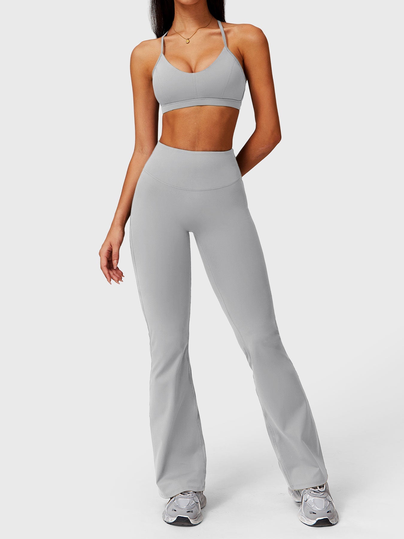 Tebeary Dosa Ruffle Pocket Flare Leggings