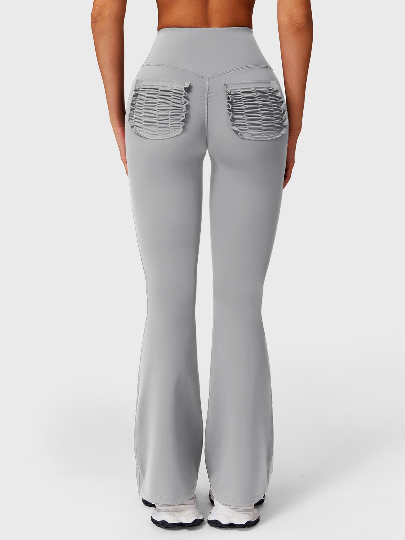 Tebeary Dosa Ruffle Pocket Flare Leggings