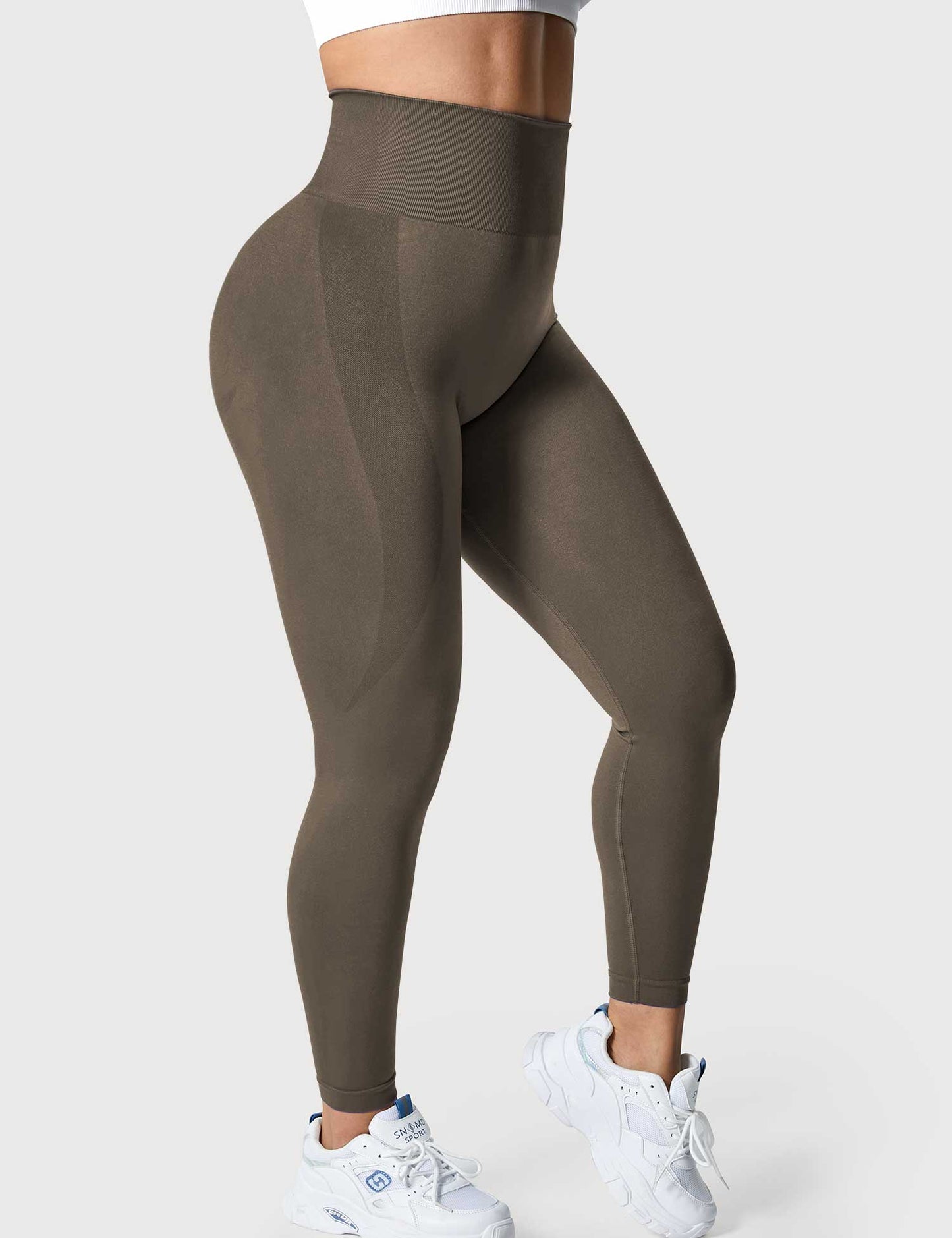 TebearySolid Smile Contour Leggings