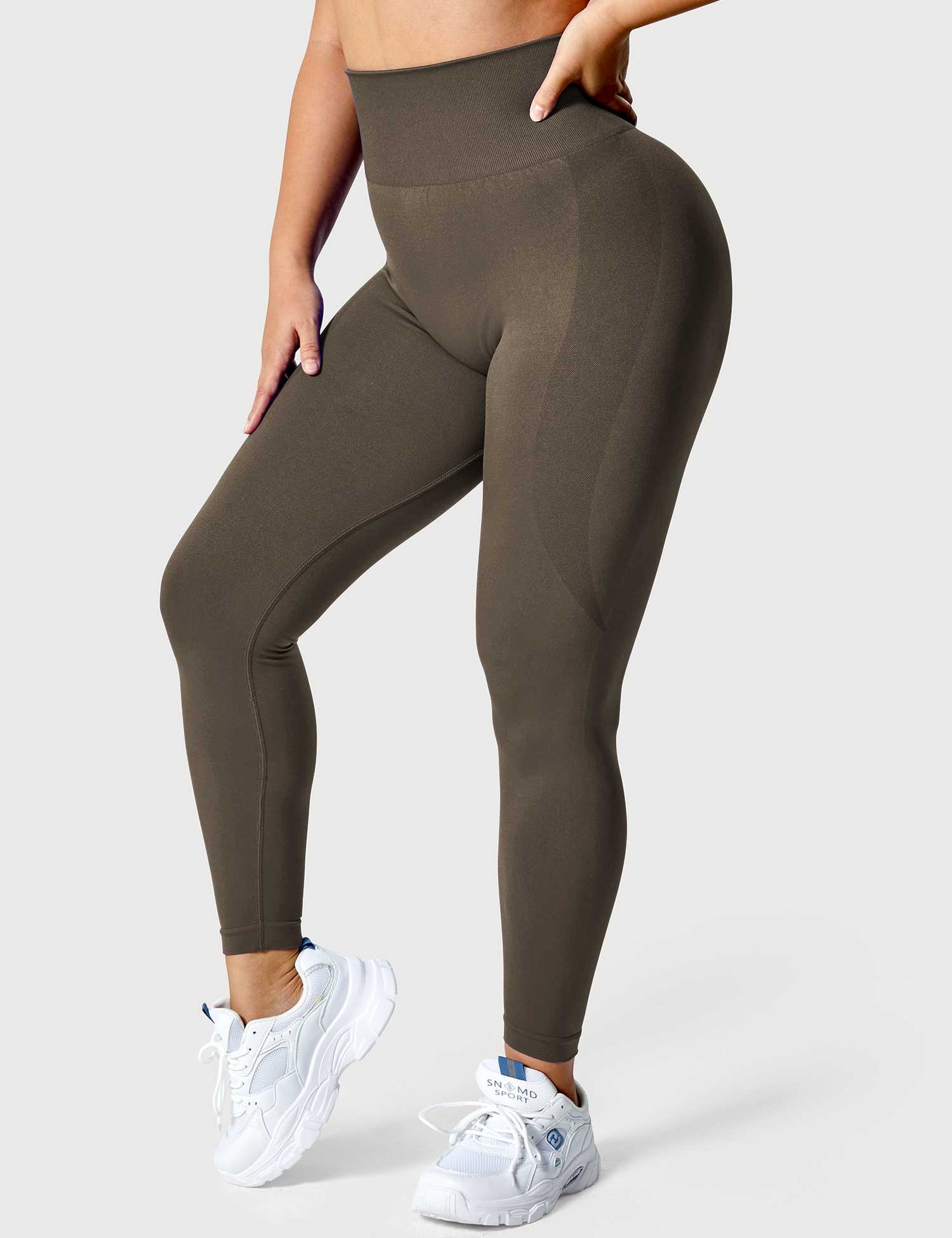 TebearySolid Smile Contour Leggings