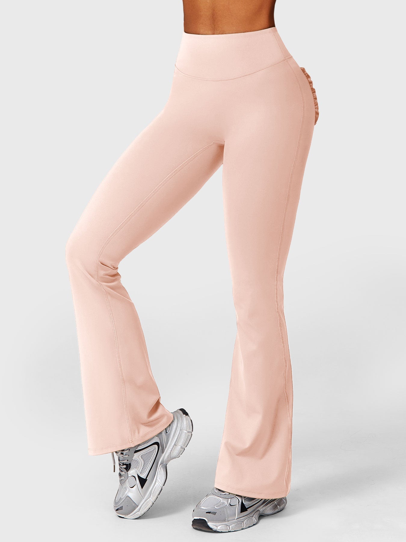 Tebeary Dosa Ruffle Pocket Flare Leggings