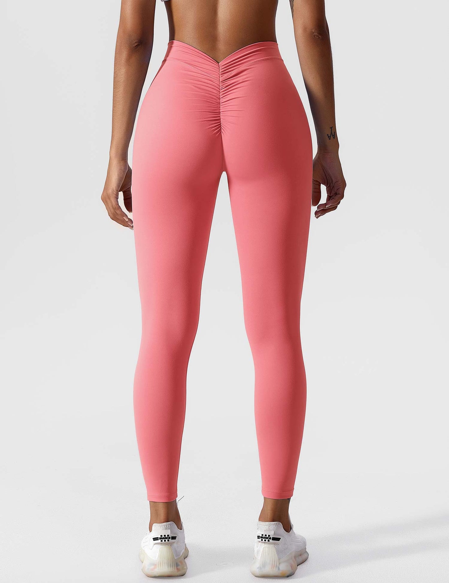 Tebeary V-back Ruched Leggings