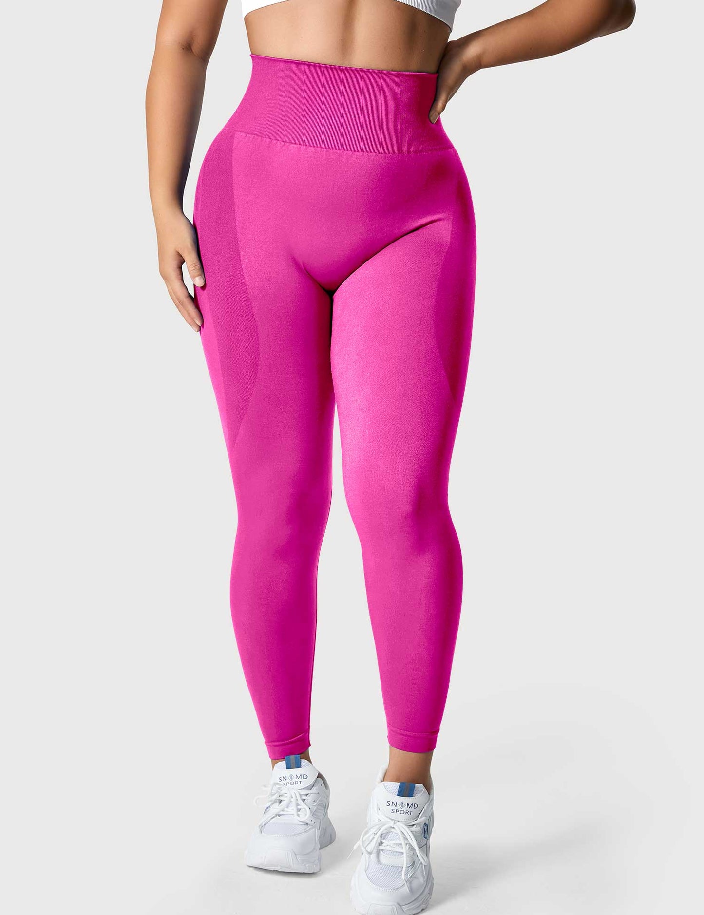 TebearySolid Smile Contour Leggings