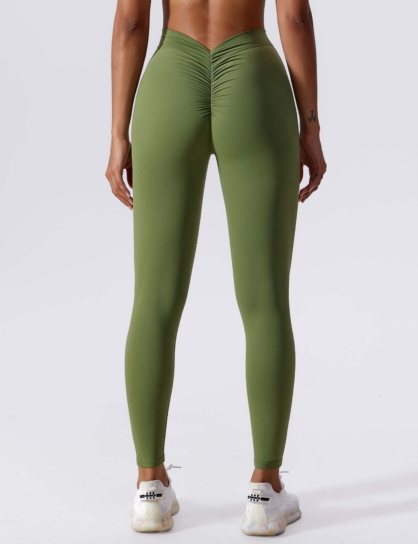 Tebeary V-back Ruched Leggings