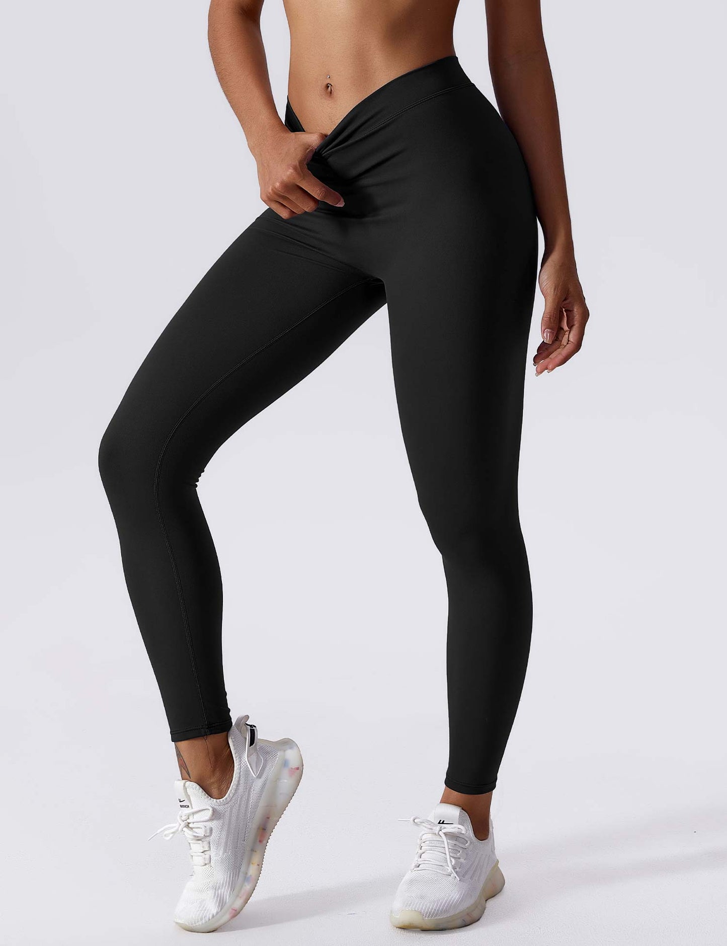 Tebeary V-back Ruched Leggings