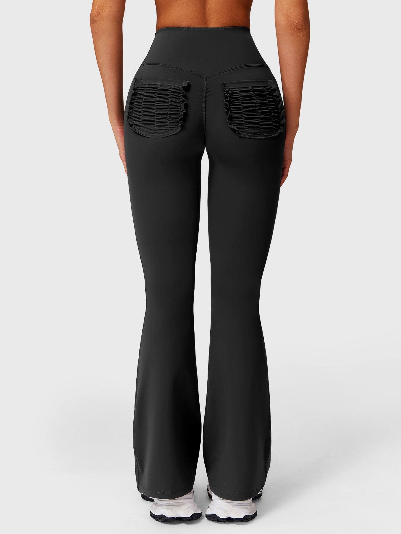 Tebeary Dosa Ruffle Pocket Flare Leggings