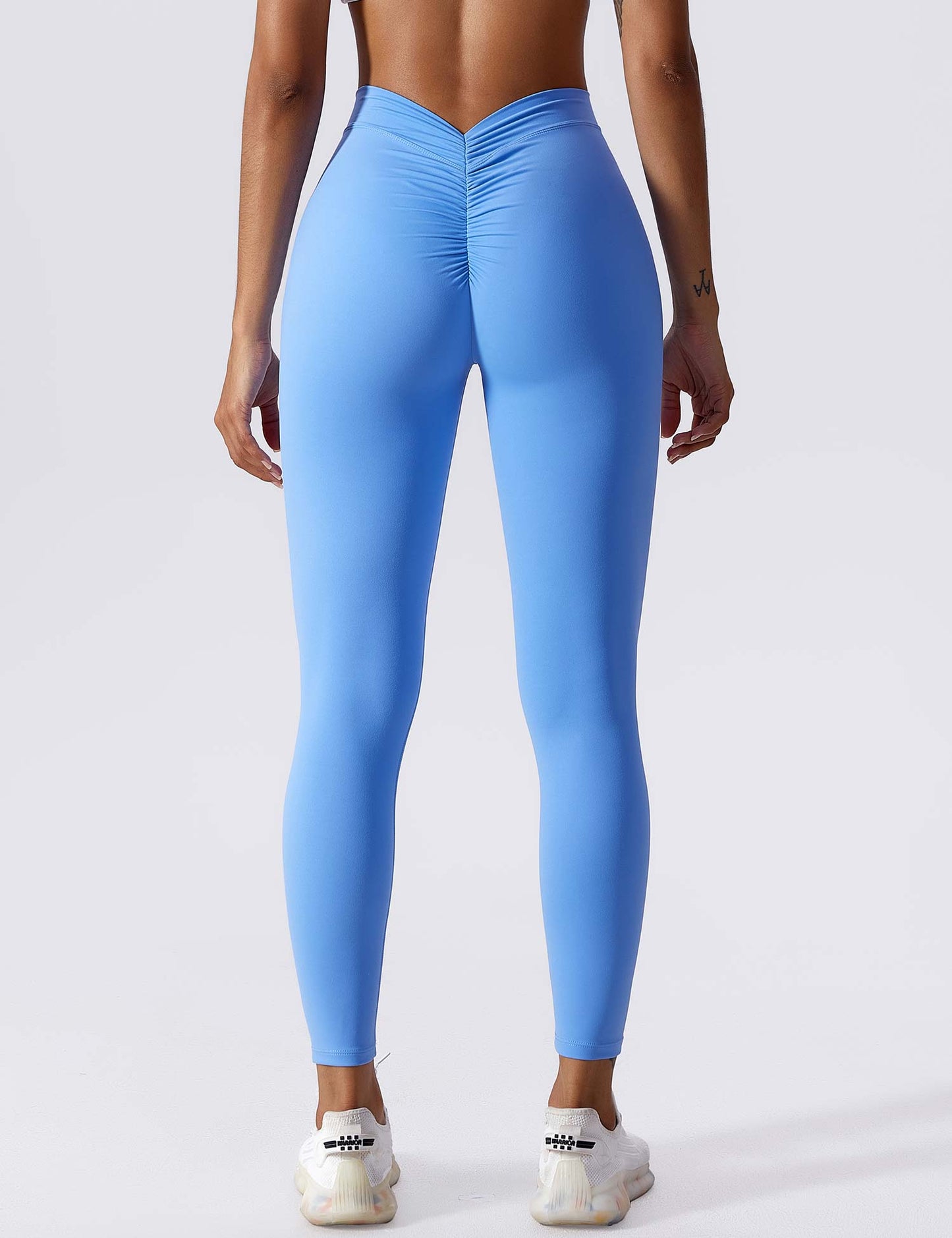 Tebeary V-back Ruched Leggings