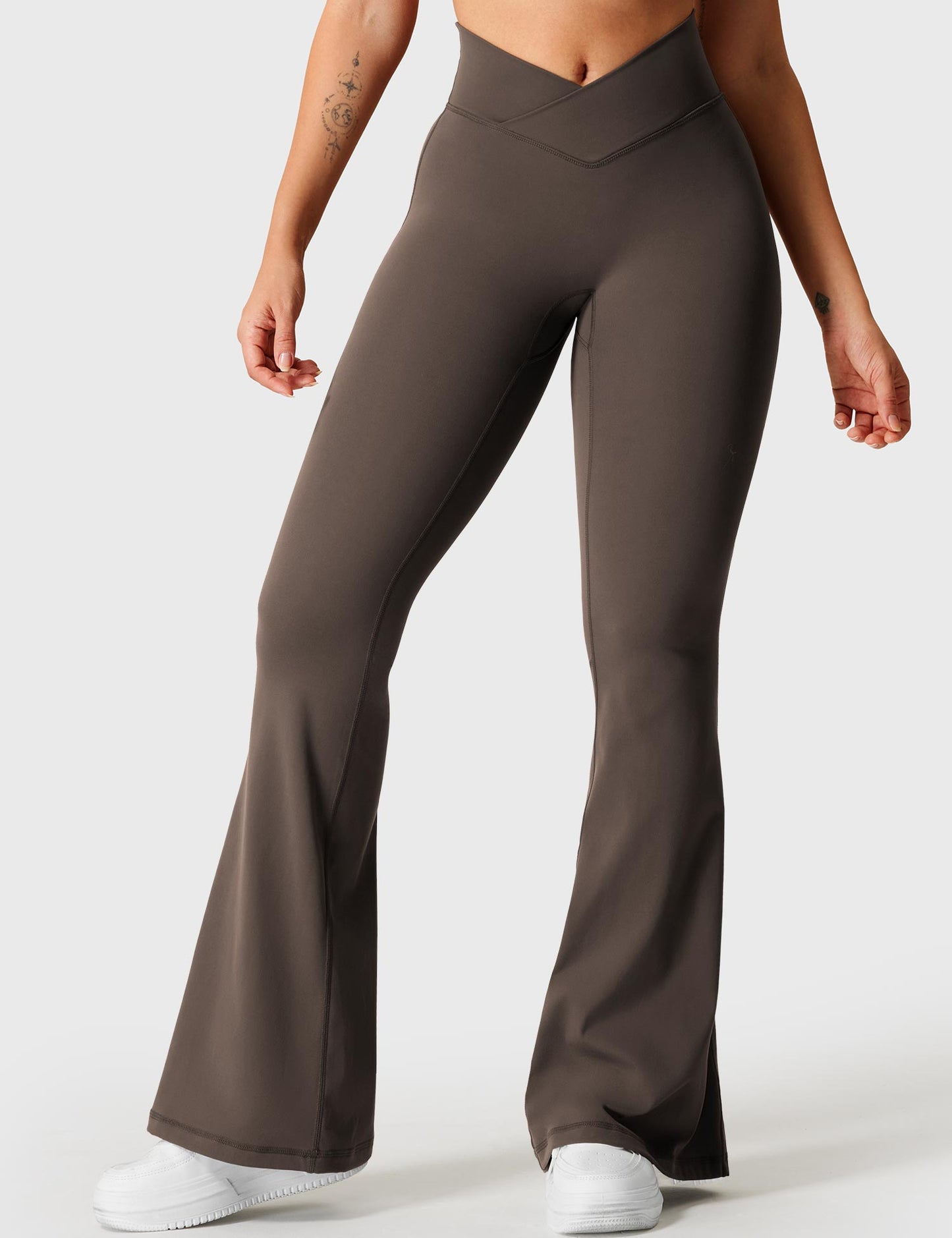 Tebeary V-waistband Caci Flare Leggings
