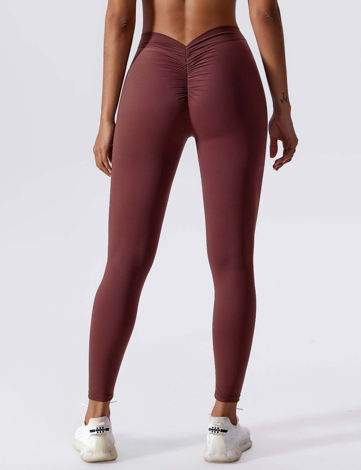 Tebeary V-back Ruched Leggings