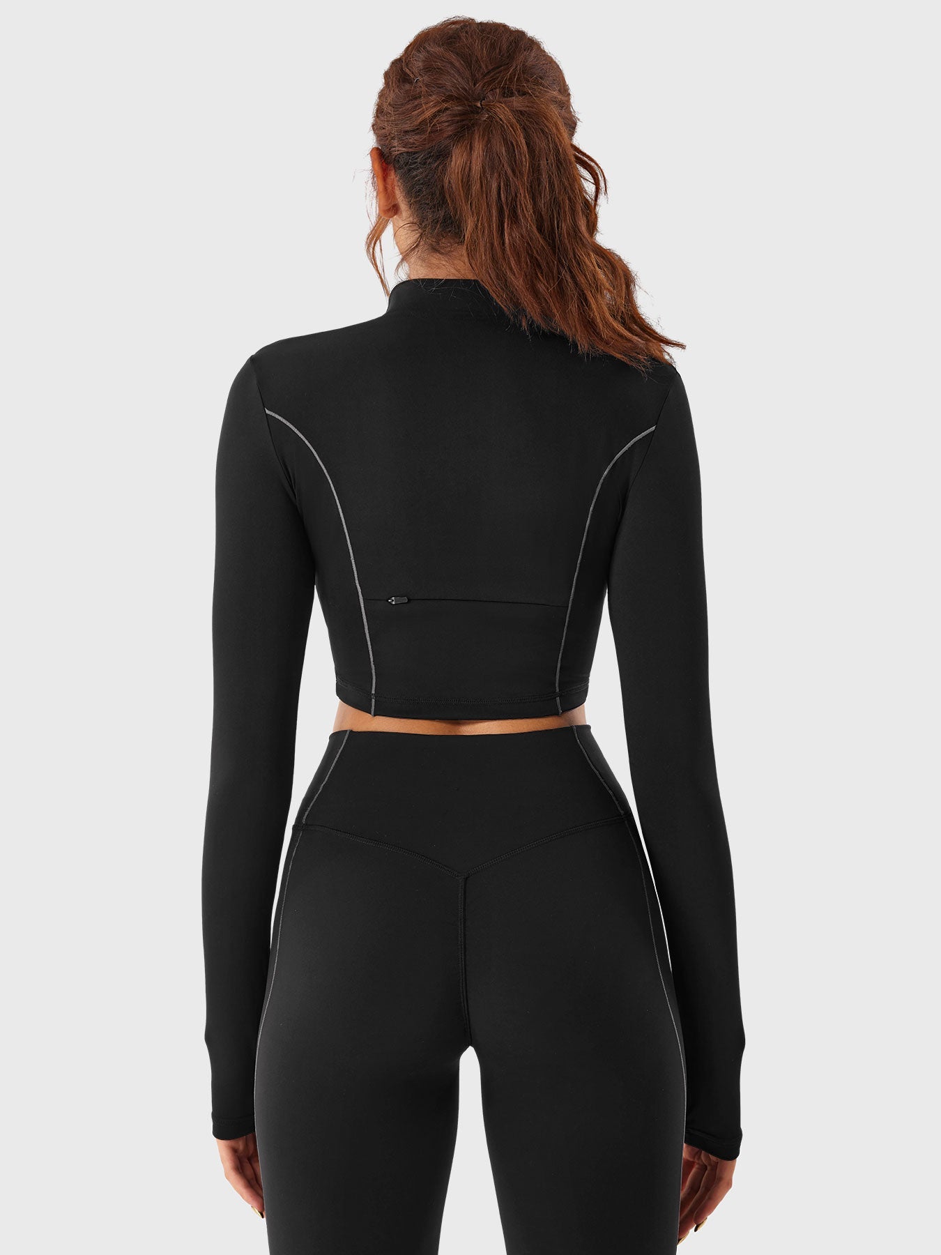 Pilates Pana Half Zip Crop Top Leggings Sets