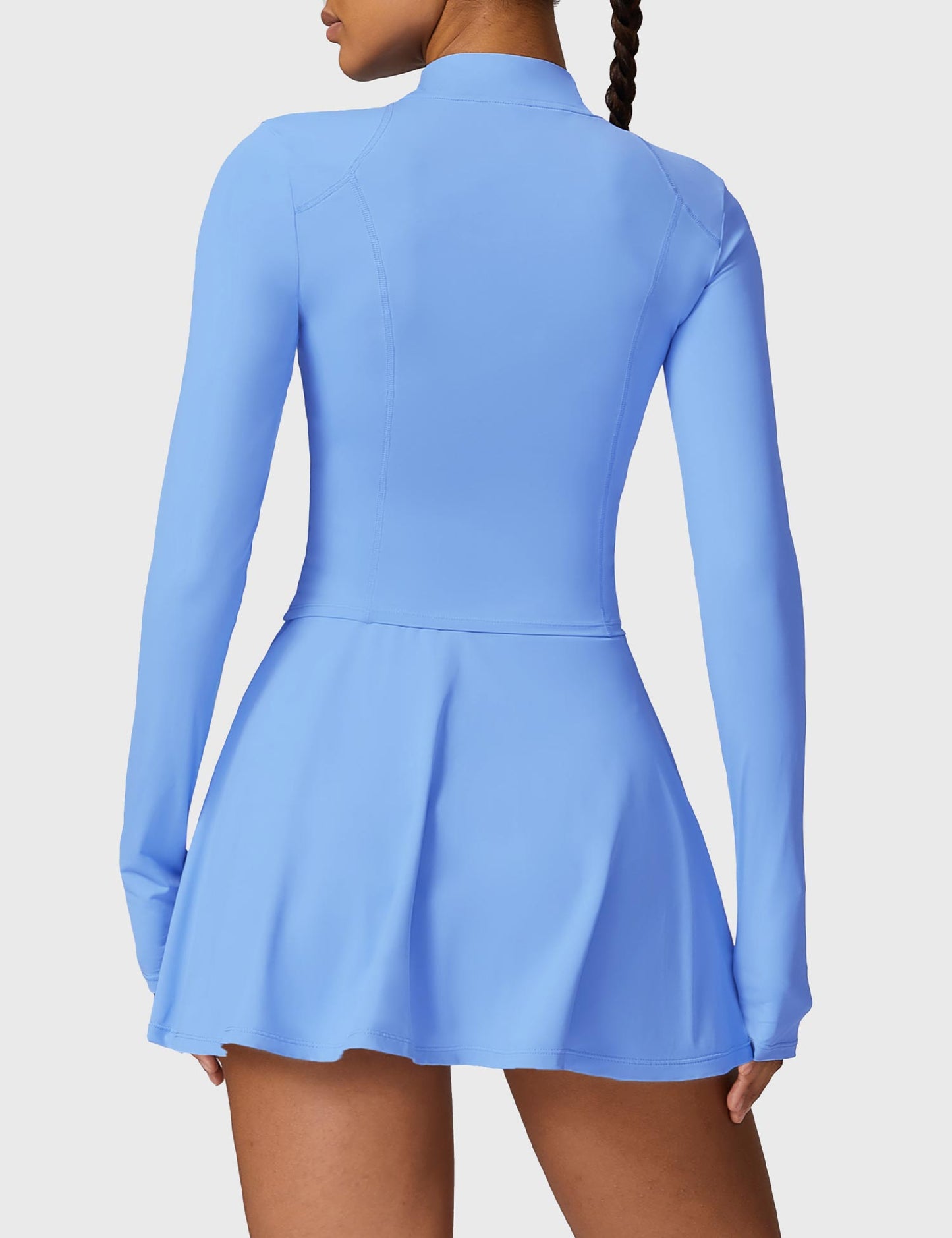 TEBEARY Long Sleeve Tennis Skirt Sets