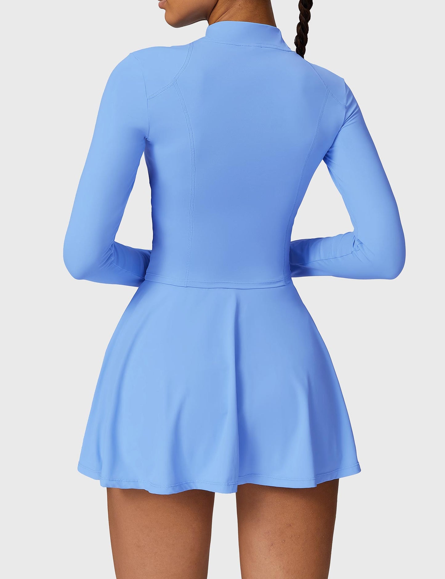 TEBEARY Long Sleeve Tennis Skirt Sets