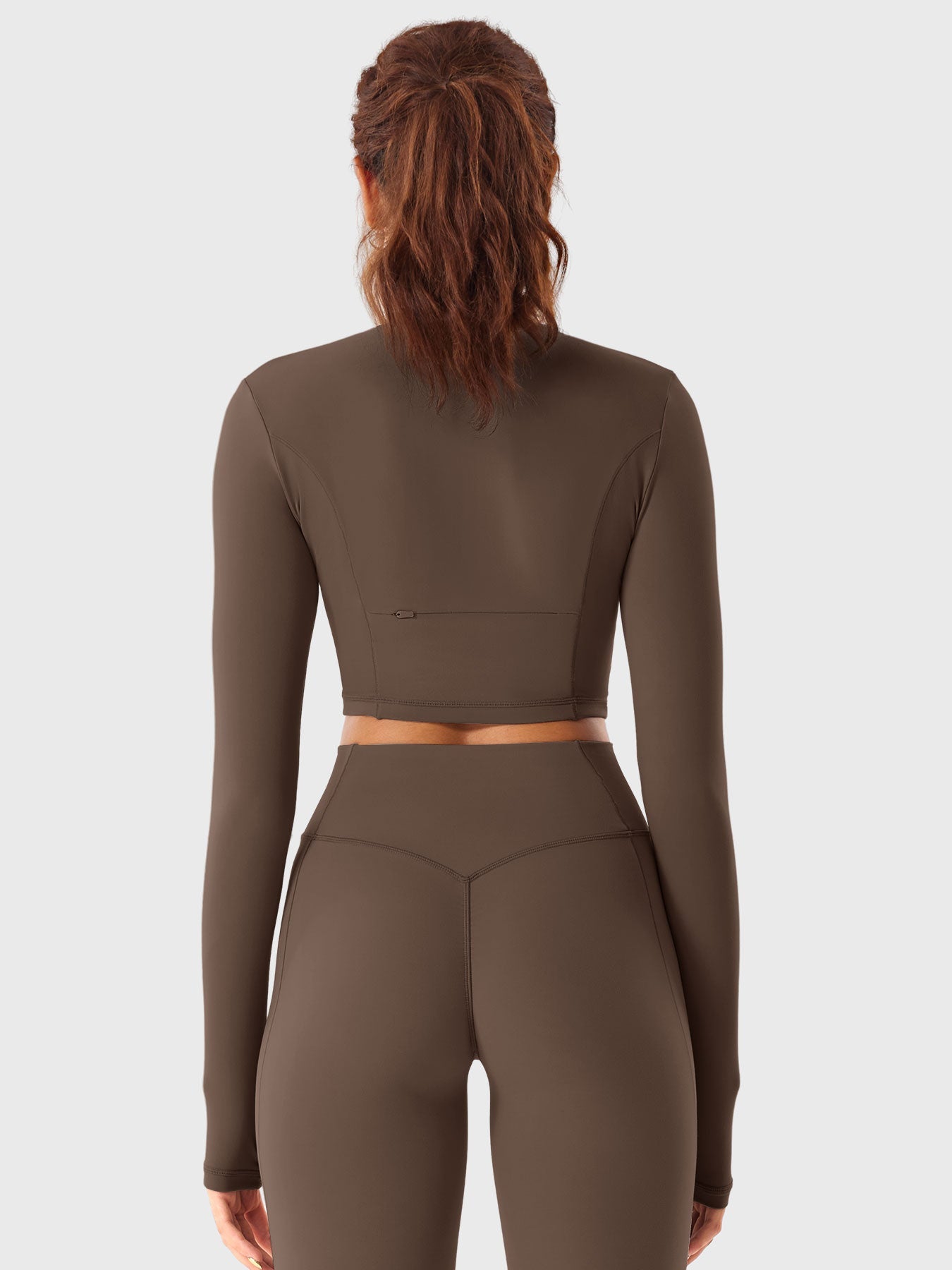 Pilates Pana Half Zip Crop Top Leggings Sets