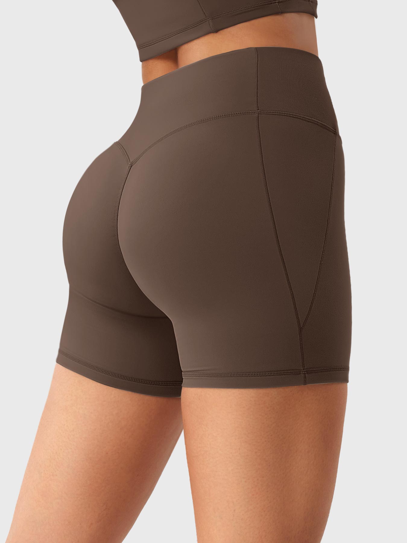 Tebeary Clementine Half Zip Crop Top Shorts Sets
