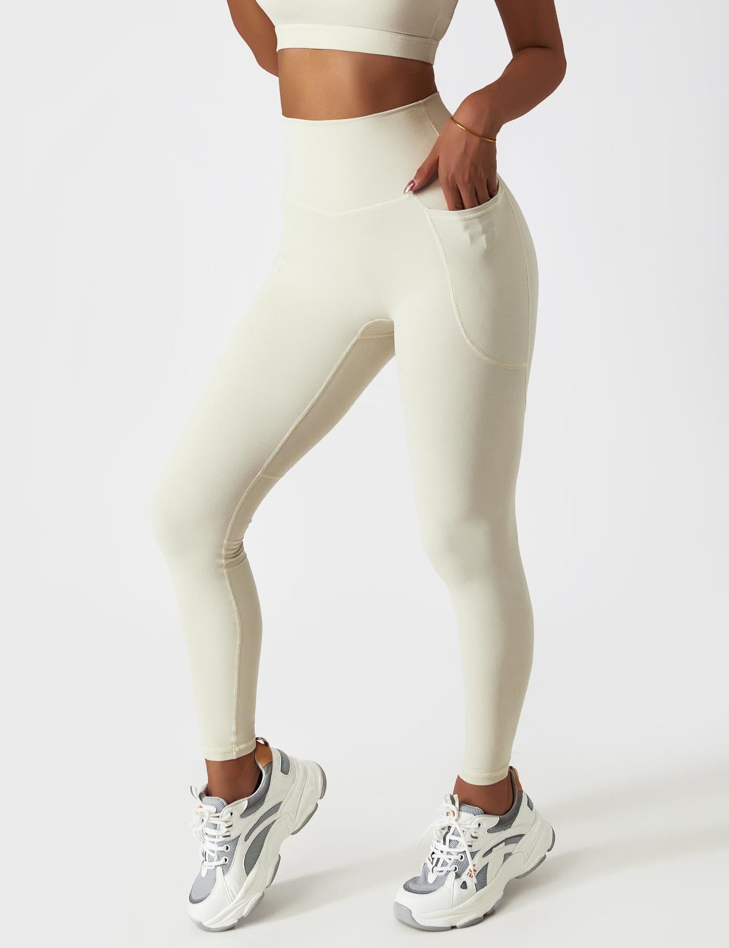 TEBEARY One Shoulder Sports Set