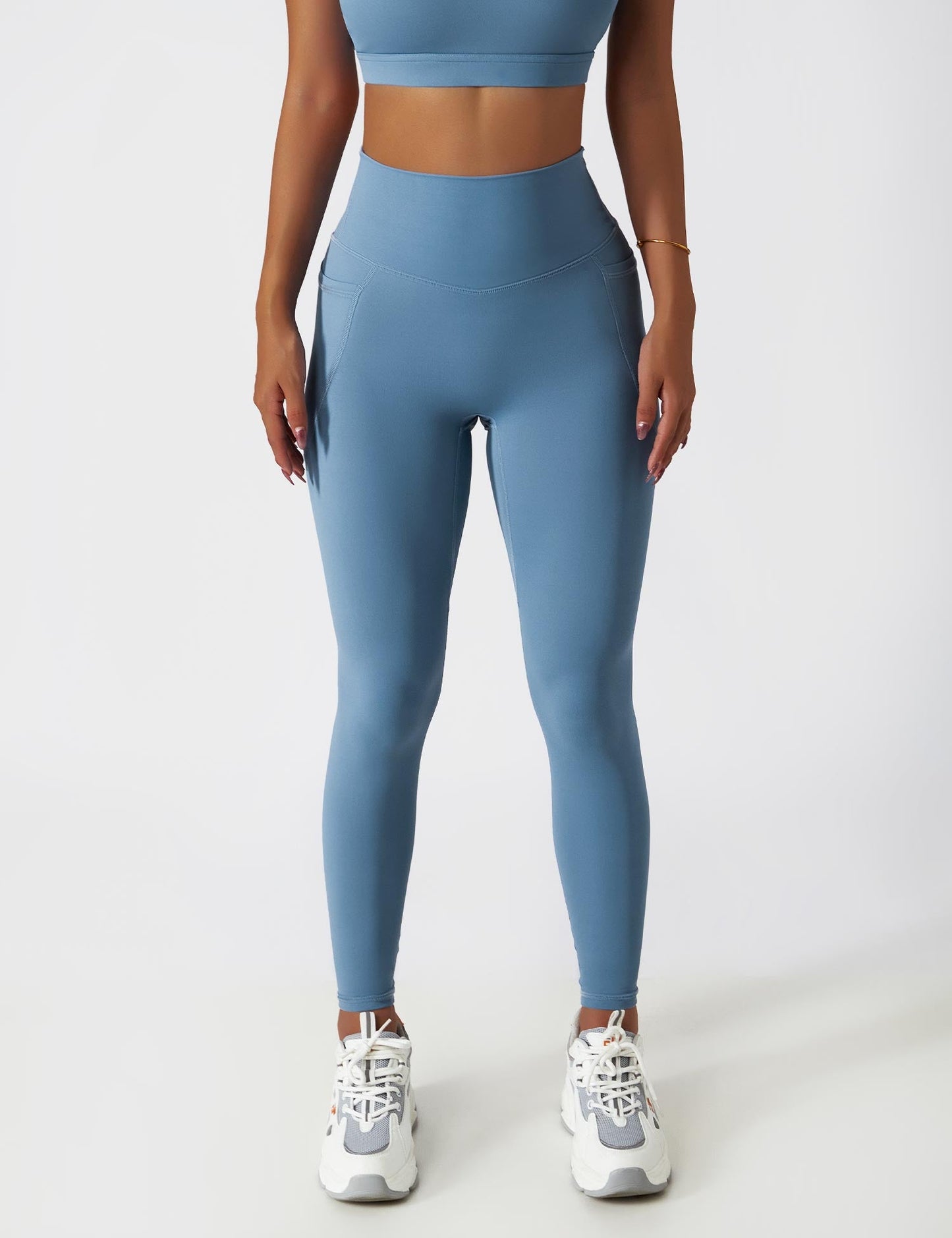 TEBEARY One Shoulder Sports Set