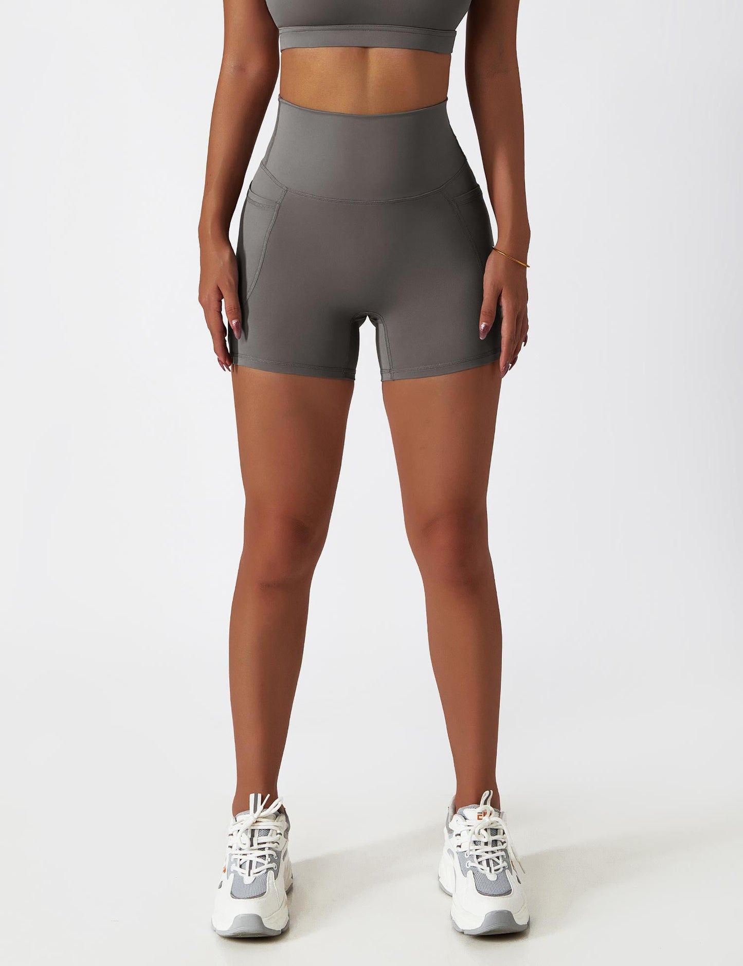 TEBEARY One Shoulder Sports Set