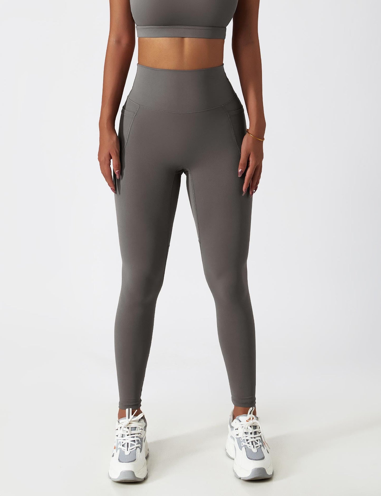 TEBEARY One Shoulder Sports Set