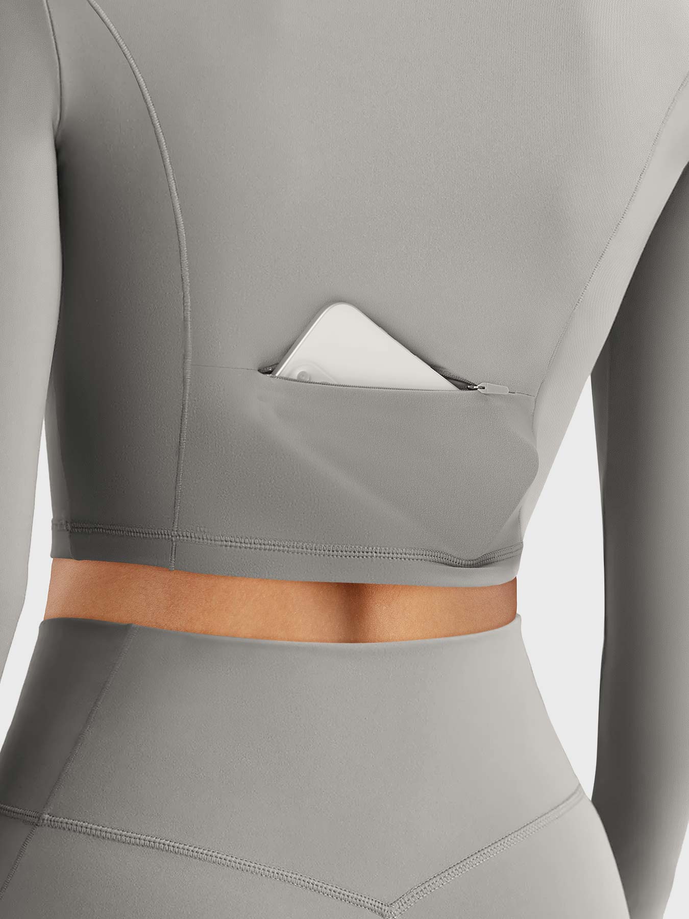 Pilates Pana Half Zip Crop Top Leggings Sets