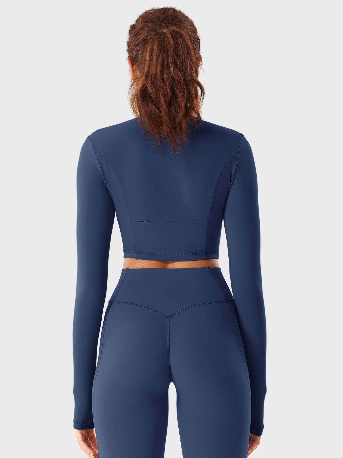 Pilates Pana Half Zip Crop Top Leggings Sets