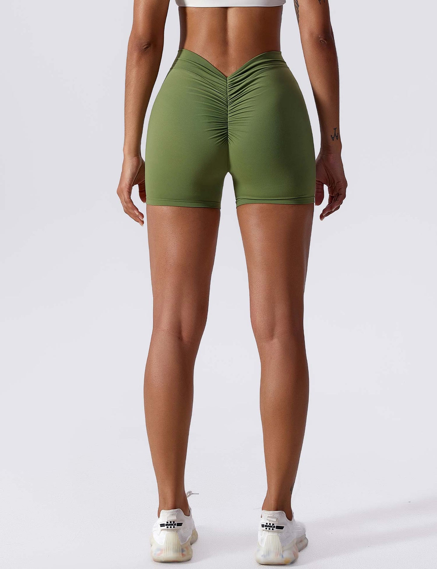 Tebeary V-back Ruched Shorts