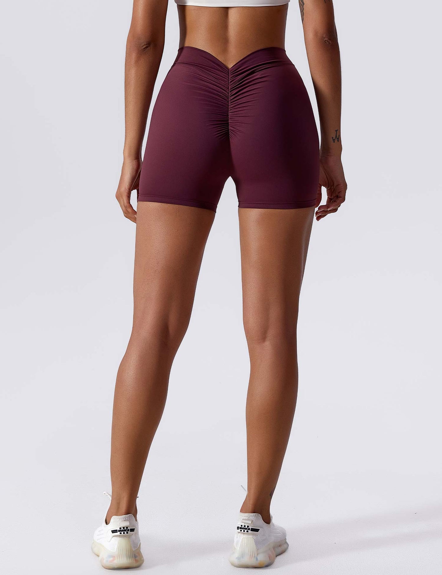 Tebeary V-back Ruched Shorts