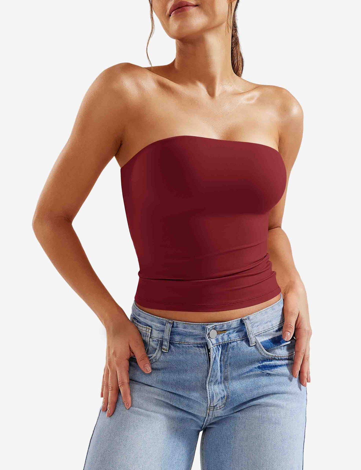 Tebeary Wan Double Lined Tube Top