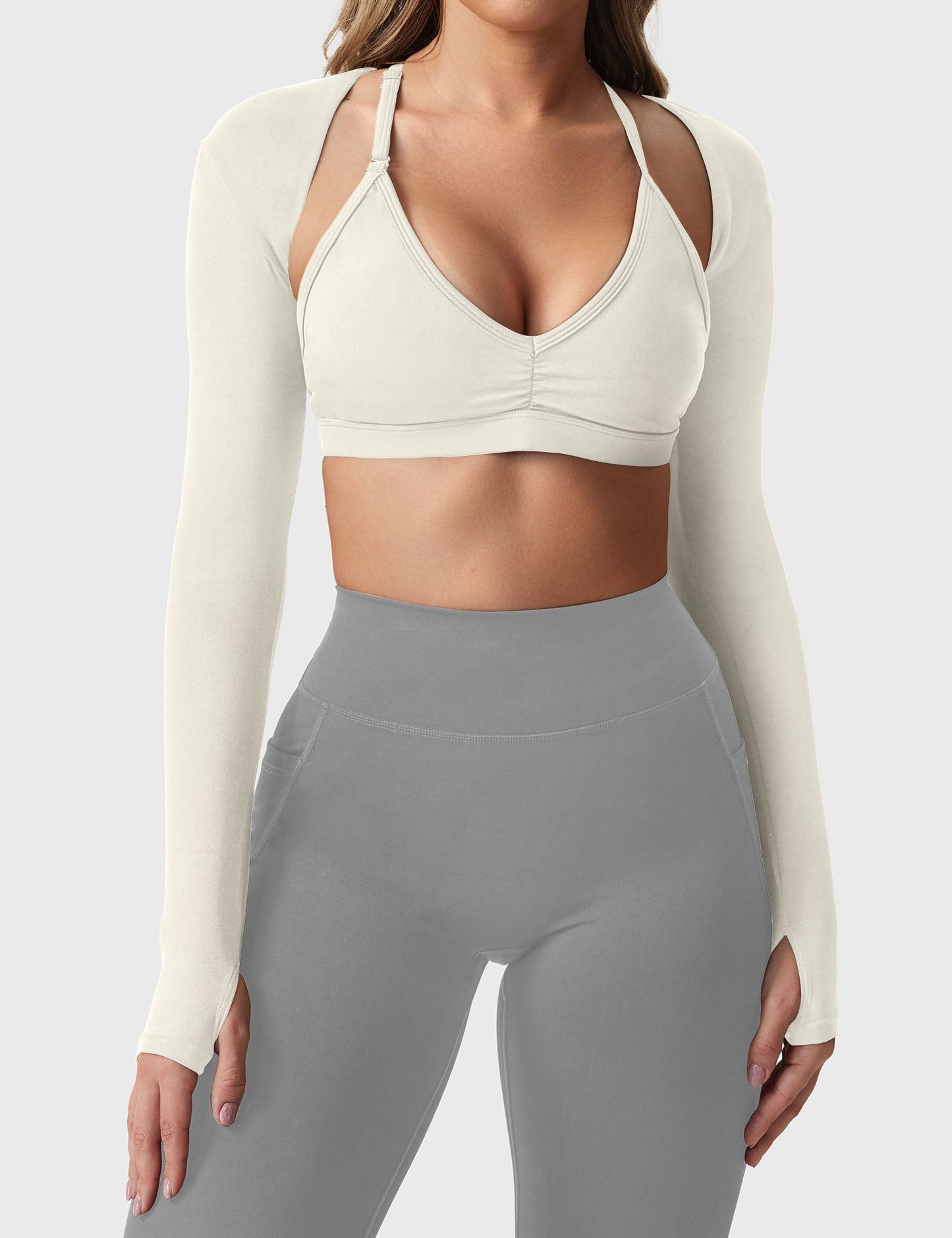 Tebeary Long Sleeve Bolero Shru