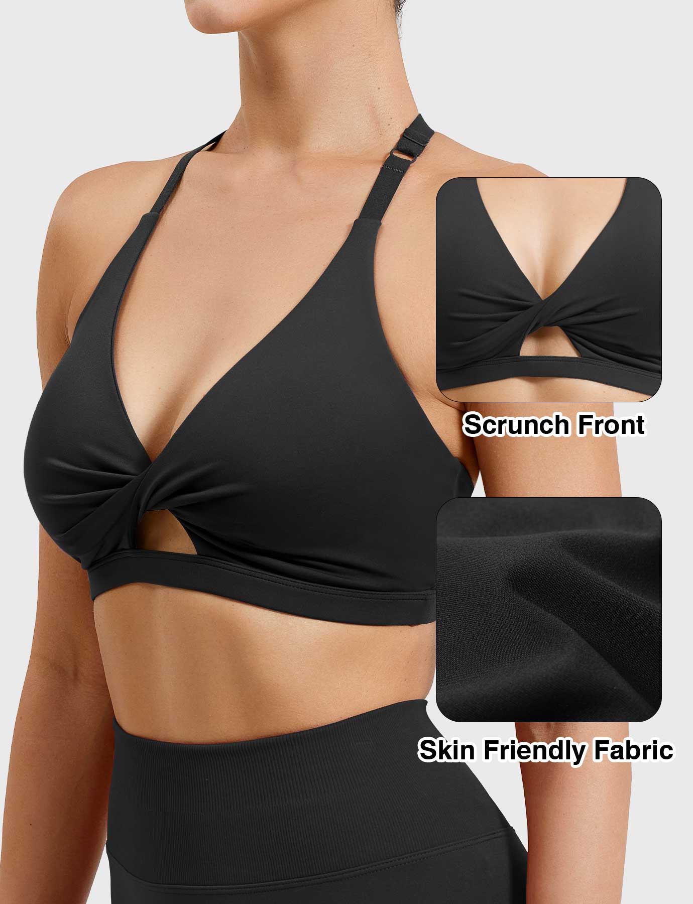 Tebeary Holo Twist Front Sports Bra