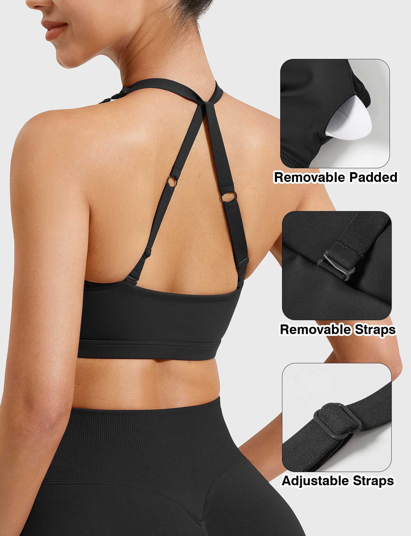 Tebeary Holo Twist Front Sports Bra