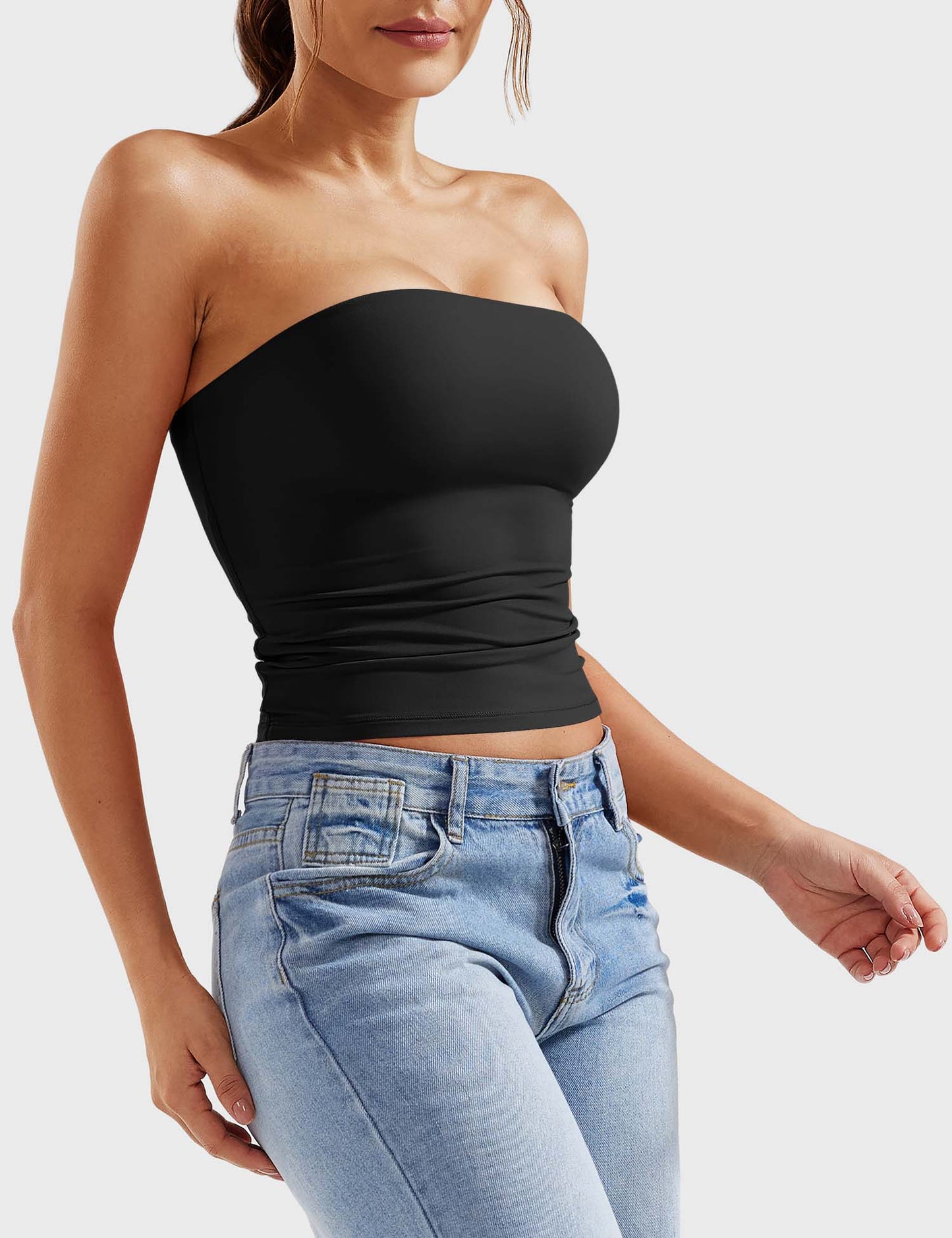 Tebeary Wan Double Lined Tube Top