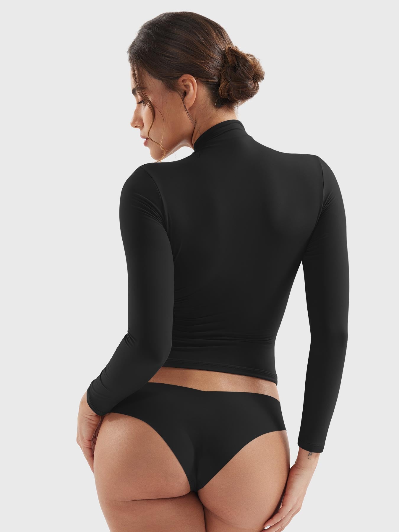 Tebeary Fane Turtle Neck Long Sleeves Shirts