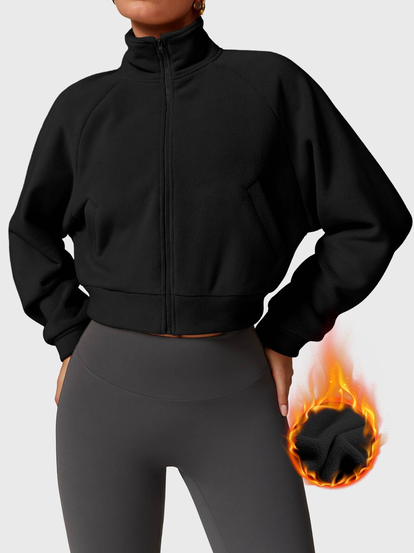 Tebeary Giino Fleece Crop Jacket