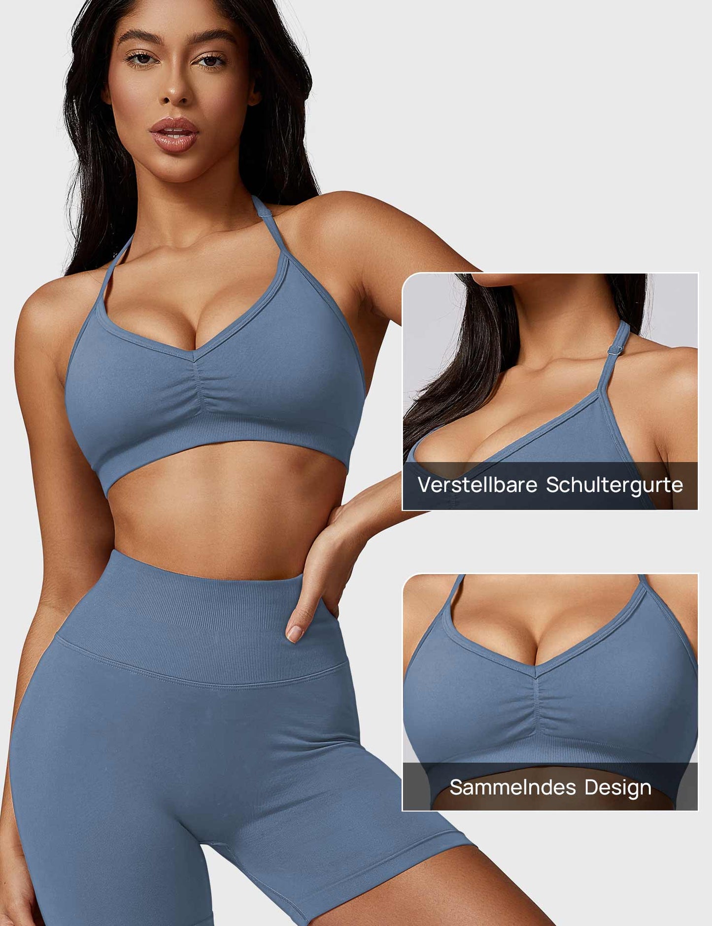 Tebeary Hai Halter Sports Bra