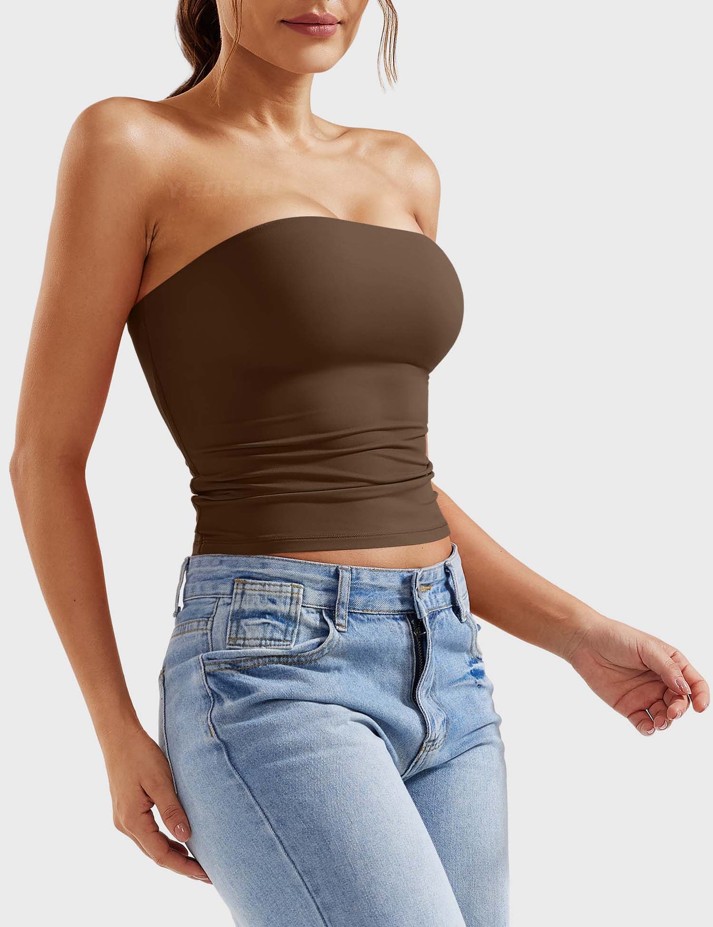 Tebeary Wan Double Lined Tube Top