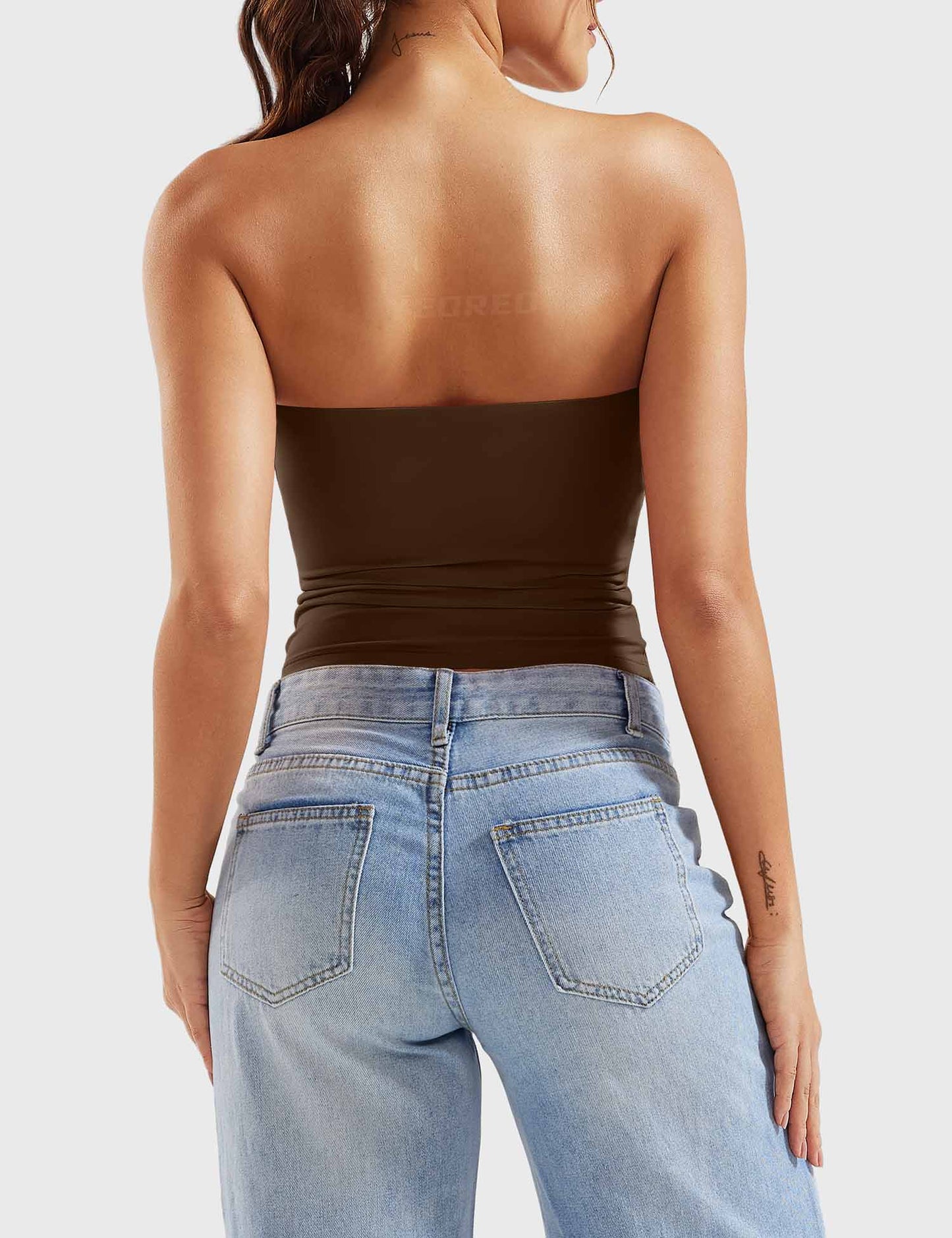 Tebeary Wan Double Lined Tube Top