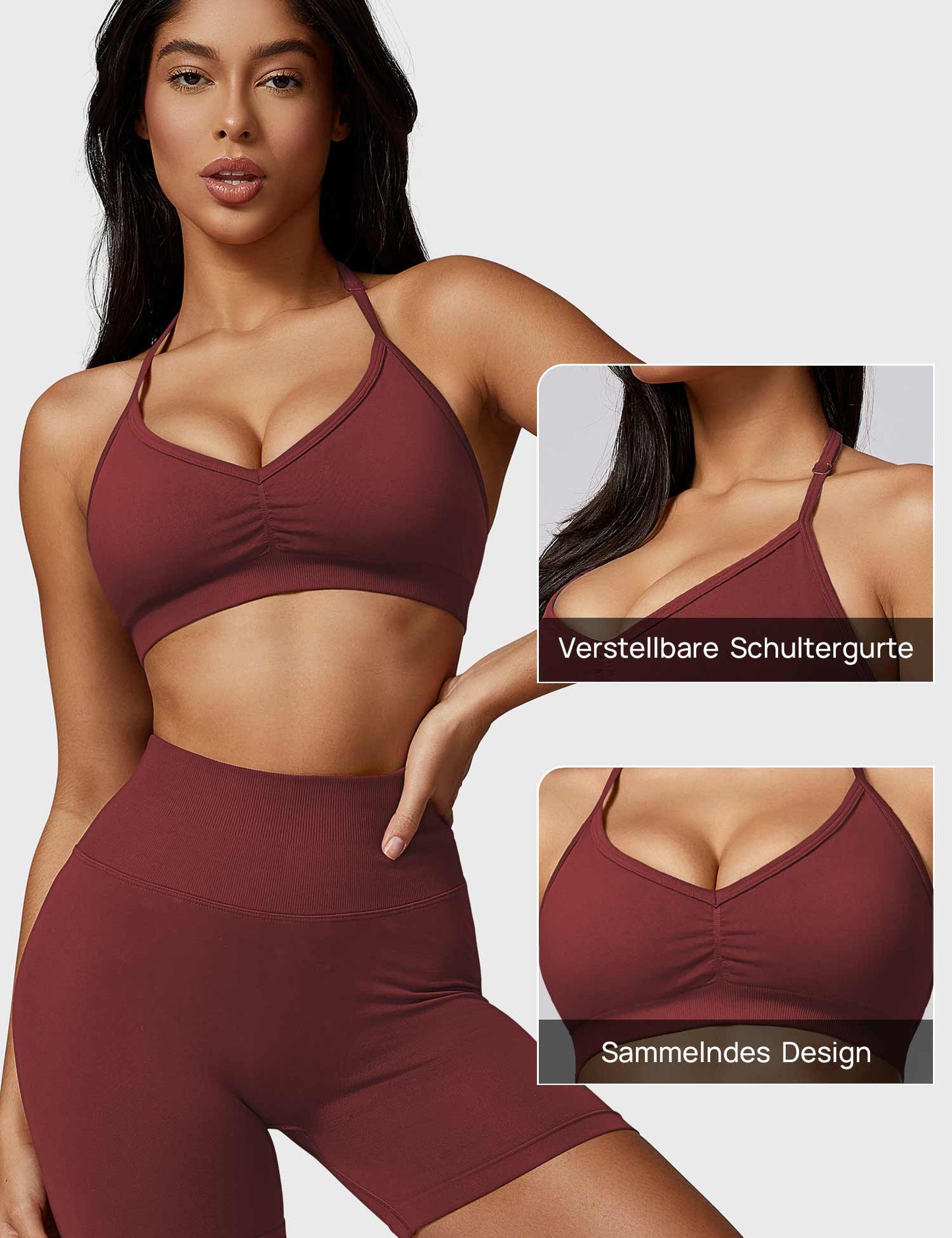 Tebeary Hai Halter Sports Bra