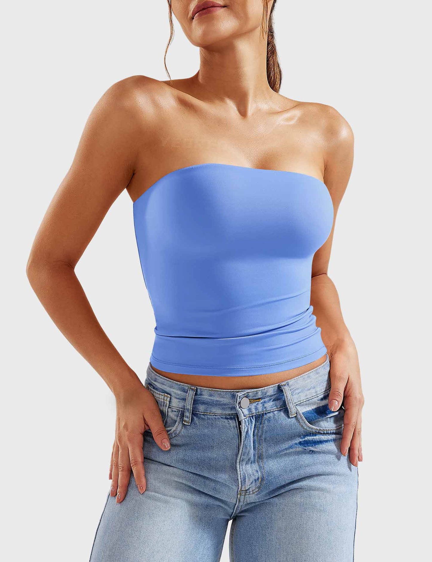 Tebeary Wan Double Lined Tube Top