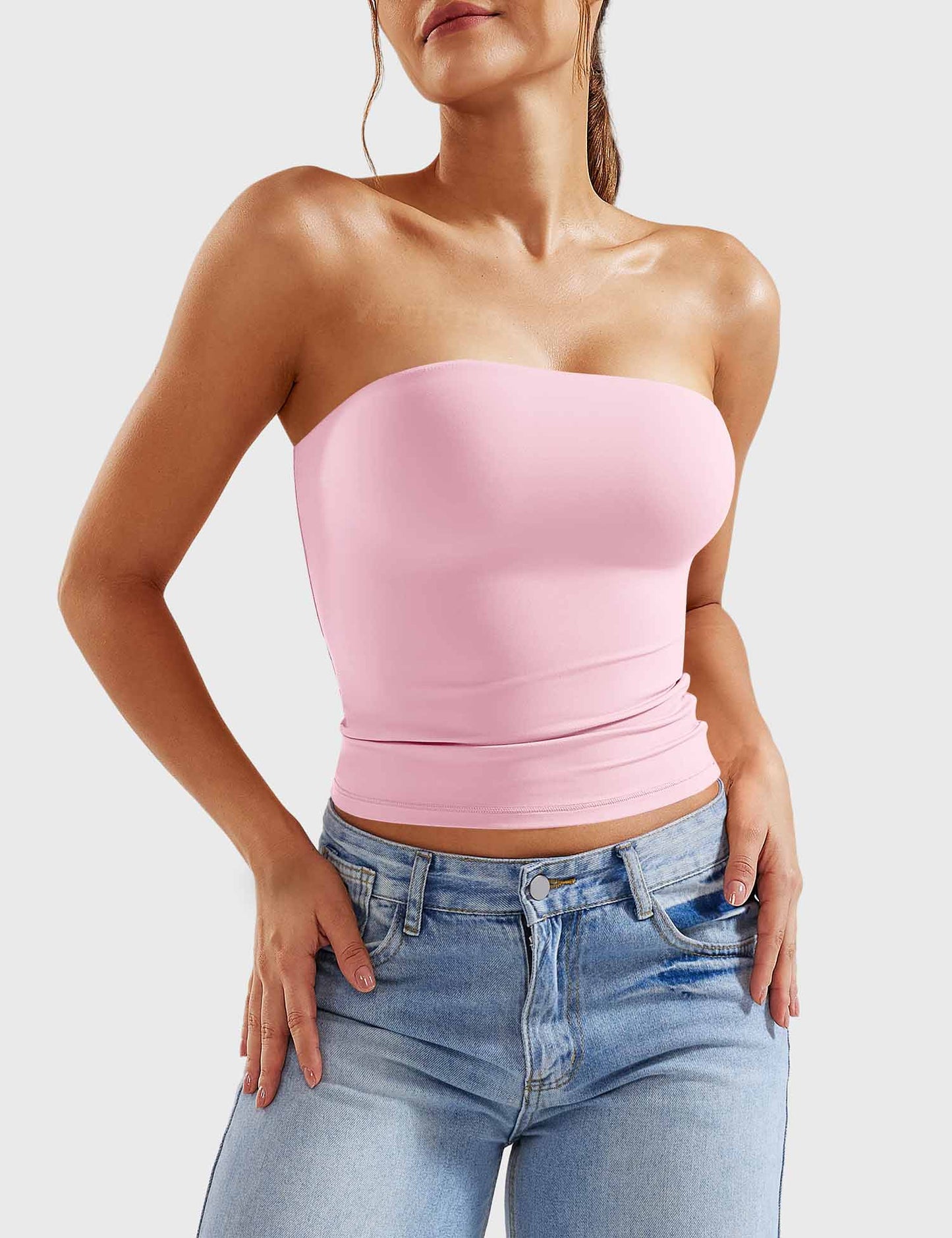 Tebeary Wan Double Lined Tube Top