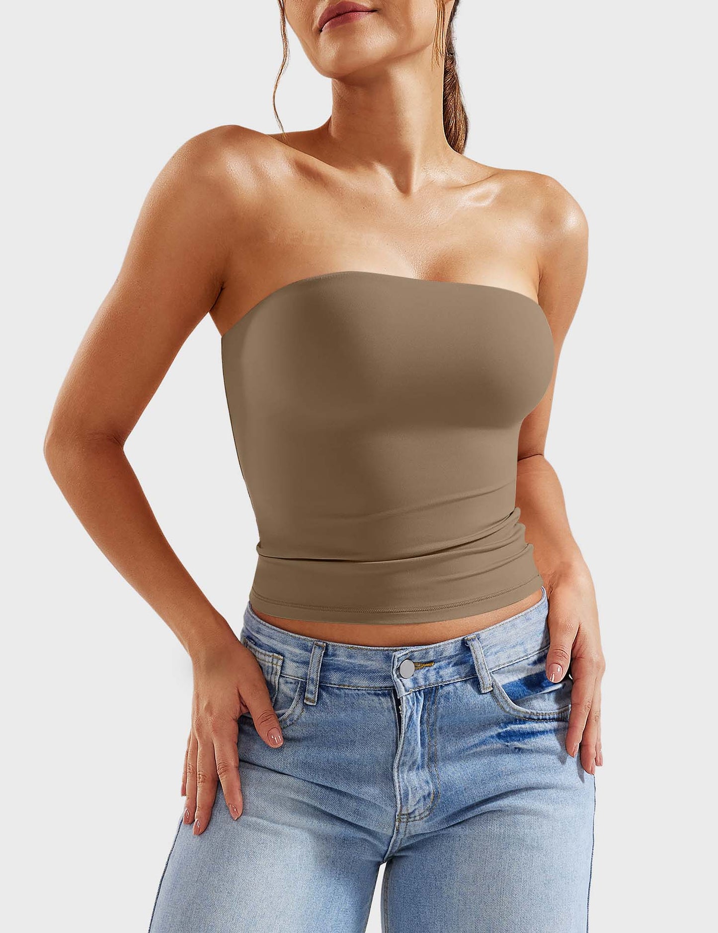 Tebeary Wan Double Lined Tube Top