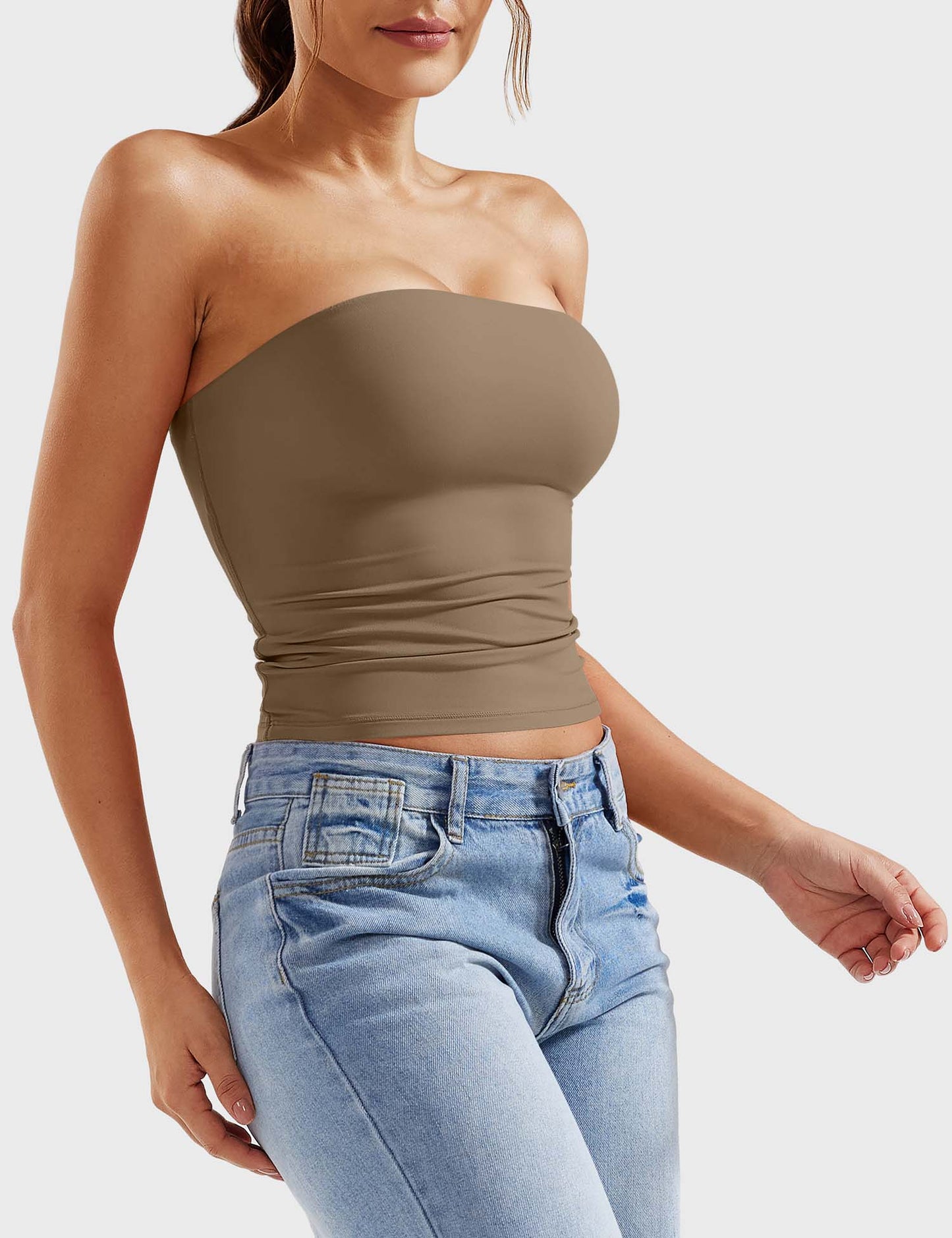 Tebeary Wan Double Lined Tube Top