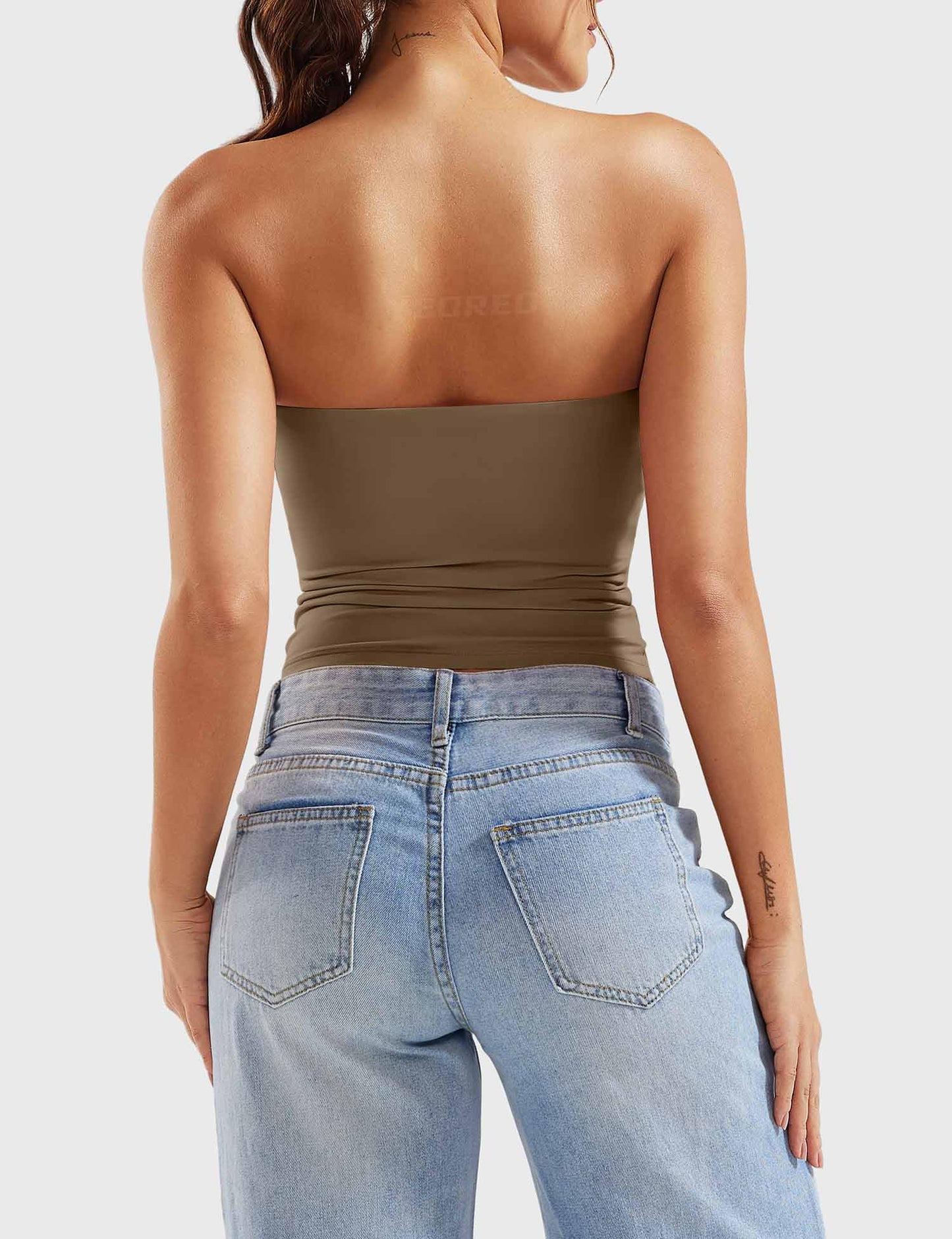 Tebeary Wan Double Lined Tube Top