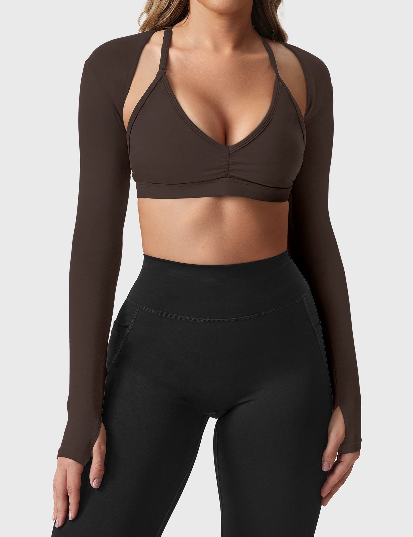 Tebeary Long Sleeve Bolero Shru