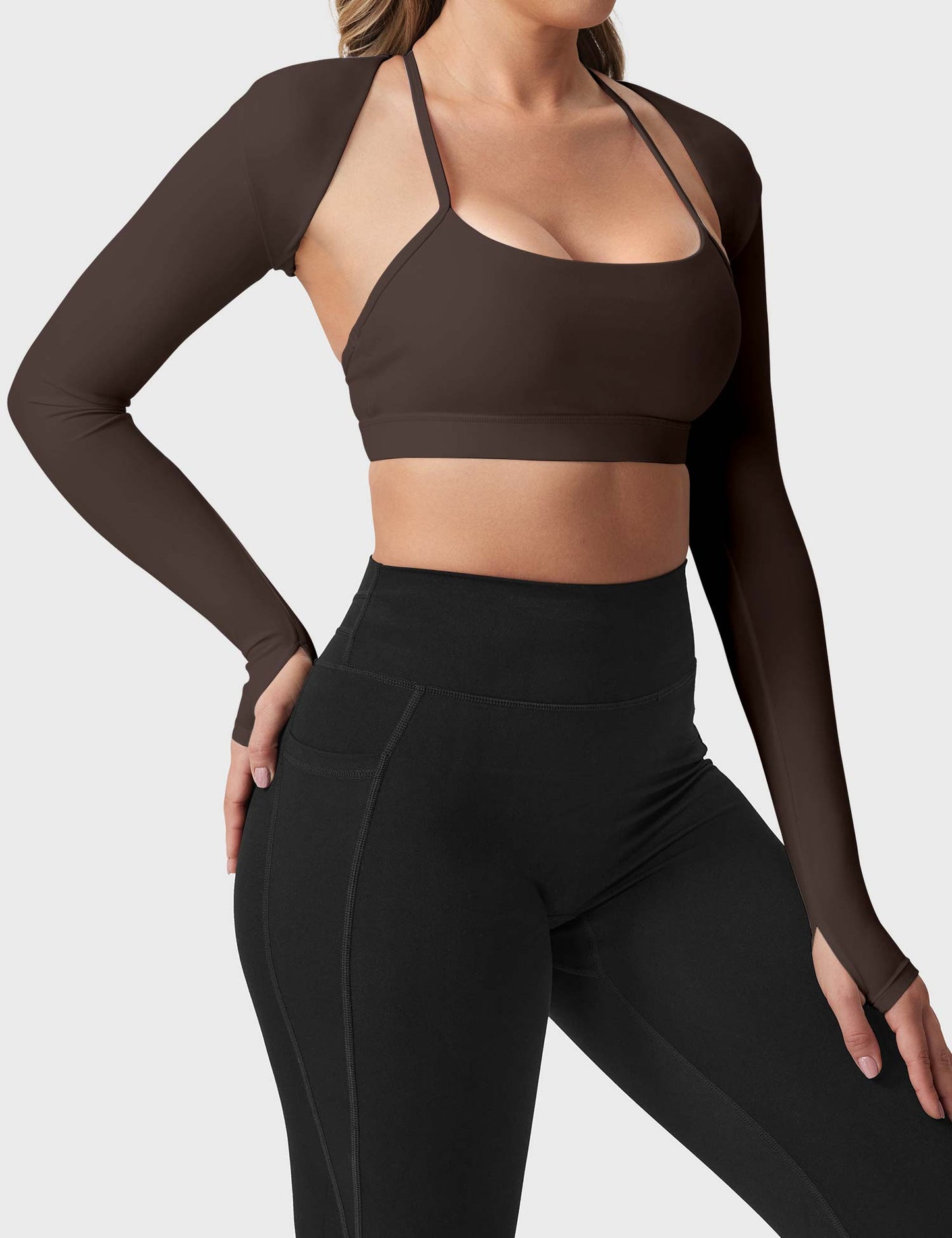 Tebeary Long Sleeve Bolero Shru