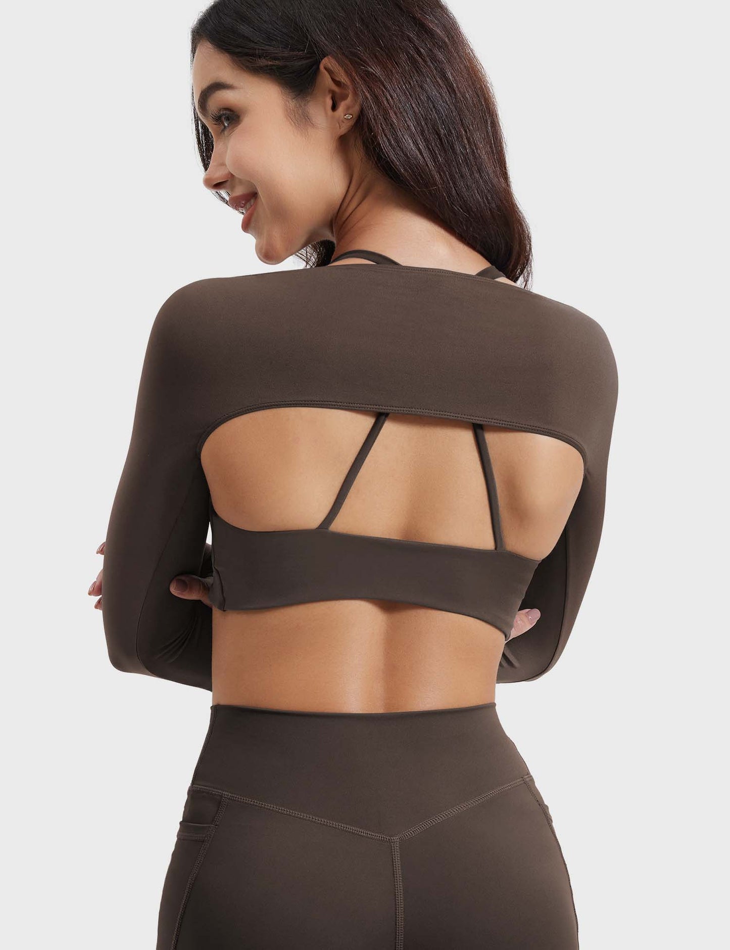 Tebeary Seni Long Sleeve Bolero Shrug