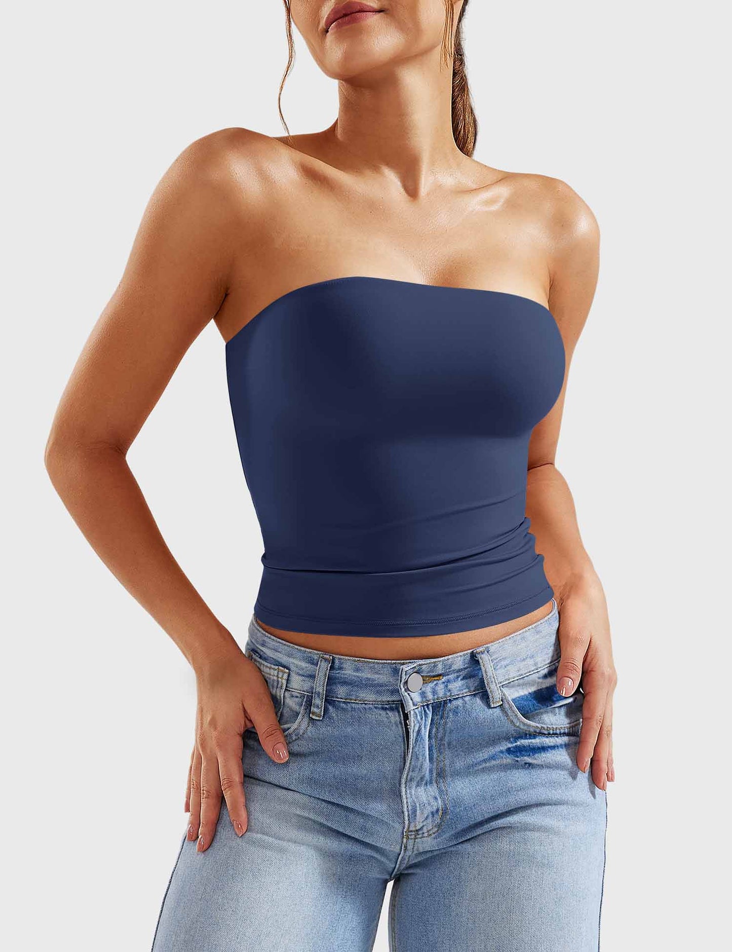 Tebeary Wan Double Lined Tube Top